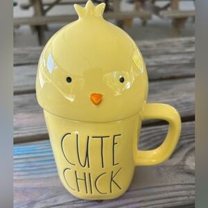 Rae Dunn Artisan Collection Cute Chick Mug with Lid by Magenta